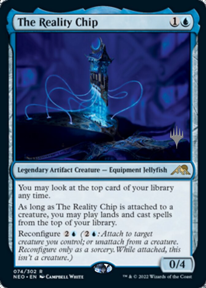 The Reality Chip (Promo Pack) [Kamigawa: Neon Dynasty Promos] | Card Merchant Takapuna