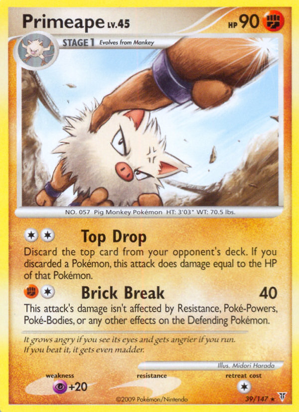 Primeape (39/147) [Platinum: Supreme Victors] | Card Merchant Takapuna