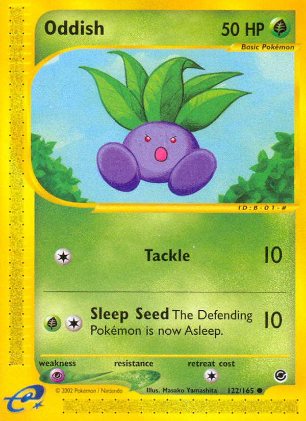 Oddish (122/165) [Expedition: Base Set] | Card Merchant Takapuna