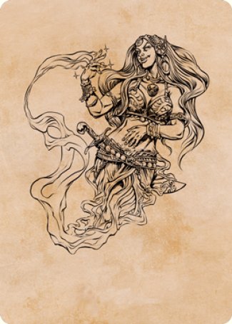 Djinni Windseer (Showcase) Art Card [Dungeons & Dragons: Adventures in the Forgotten Realms Art Series] | Card Merchant Takapuna