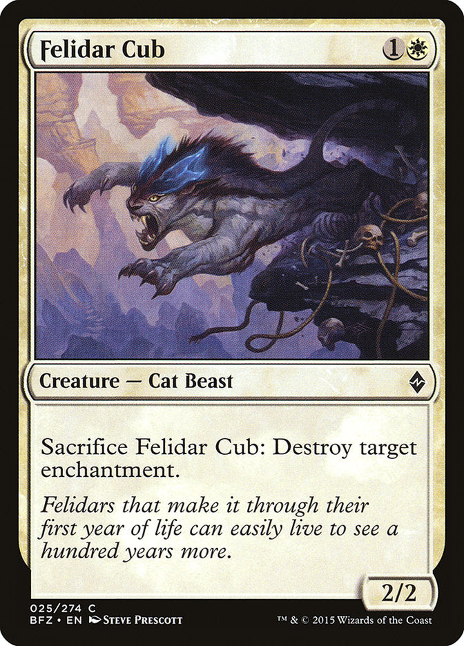 Felidar Cub [Battle for Zendikar] | Card Merchant Takapuna