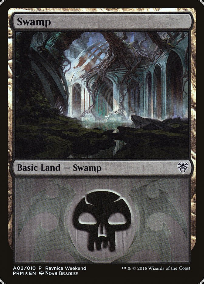 Swamp (A02) [Ravnica Allegiance Ravnica Weekend] | Card Merchant Takapuna