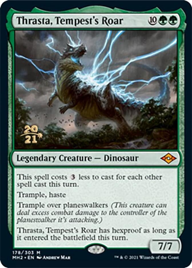 Thrasta, Tempest's Roar [Modern Horizons 2 Prerelease Promos] | Card Merchant Takapuna