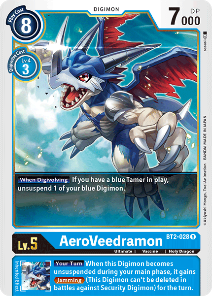 AeroVeedramon [BT2-028] [Release Special Booster Ver.1.5] | Card Merchant Takapuna