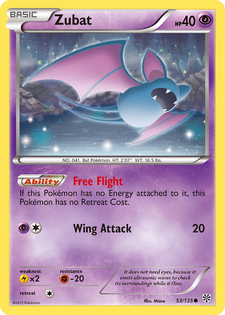 Zubat (53/135) [Black & White: Plasma Storm] | Card Merchant Takapuna