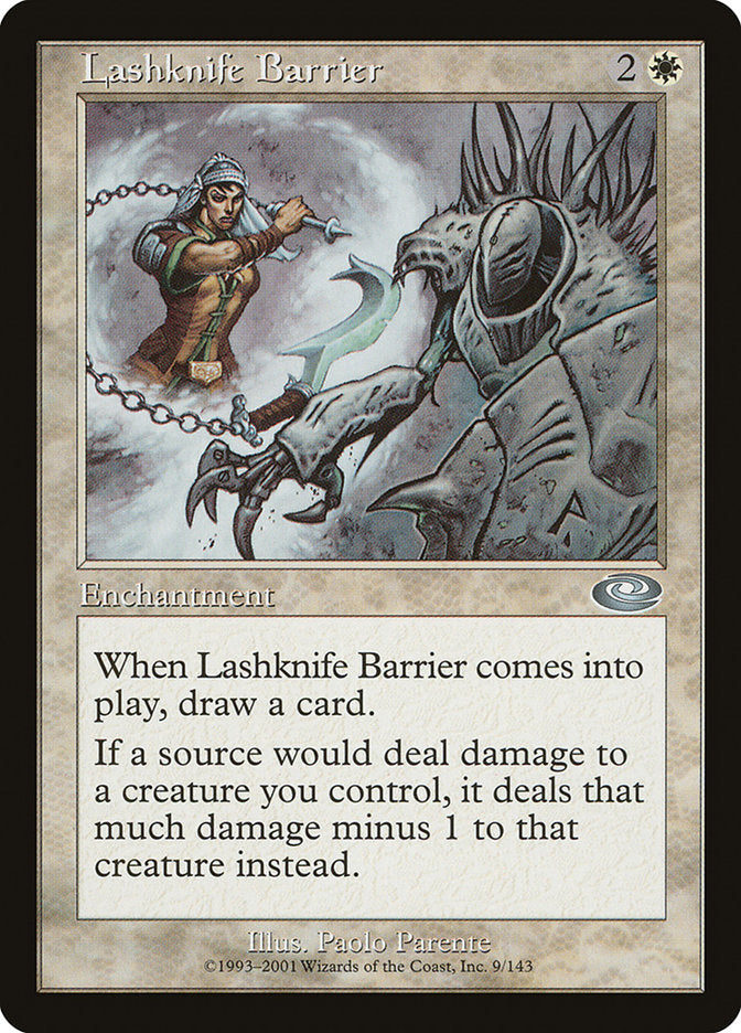 Lashknife Barrier [Planeshift] | Card Merchant Takapuna