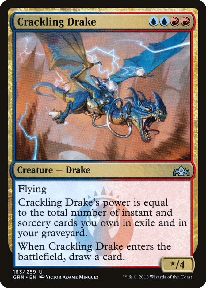 Crackling Drake [Guilds of Ravnica] | Card Merchant Takapuna