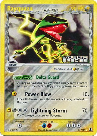 Rayquaza (13/113) (Delta Species) (Stamped) [EX: Delta Species] | Card Merchant Takapuna