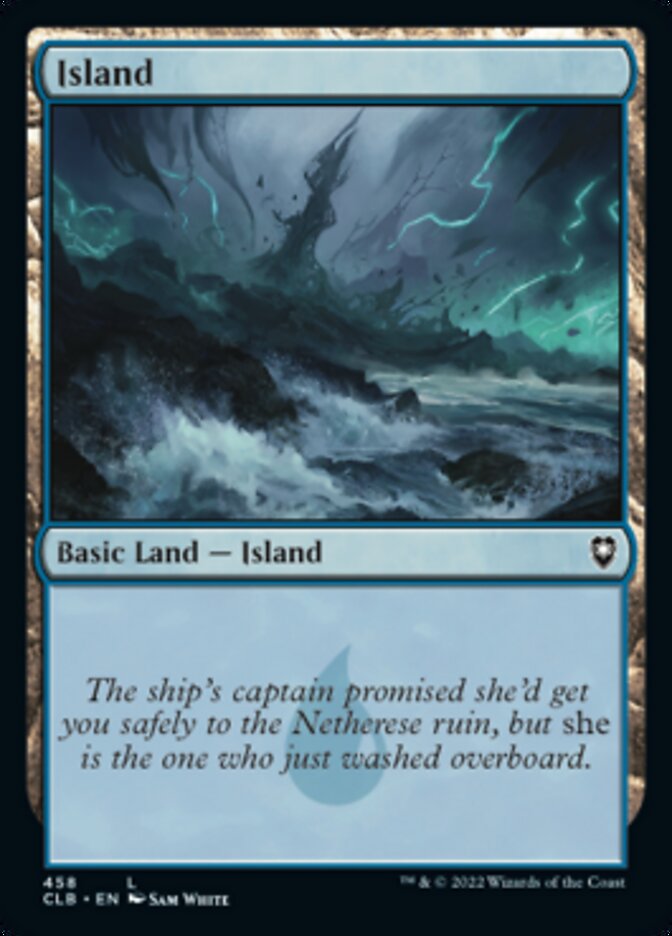 Island (458) [Commander Legends: Battle for Baldur's Gate] | Card Merchant Takapuna