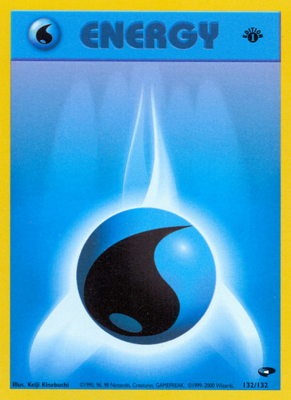 Water Energy (132/132) [Gym Challenge 1st Edition] | Card Merchant Takapuna