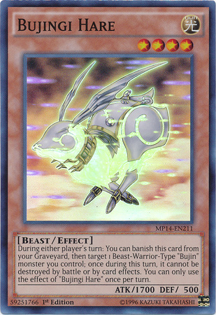 Bujingi Hare [MP14-EN211] Super Rare | Card Merchant Takapuna