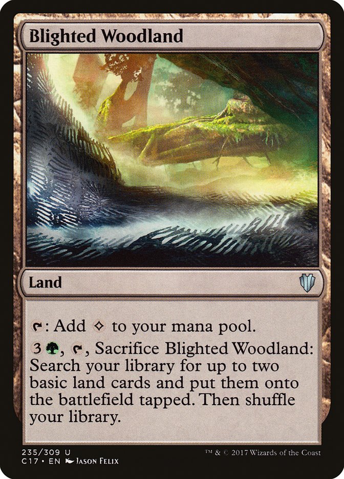 Blighted Woodland [Commander 2017] | Card Merchant Takapuna