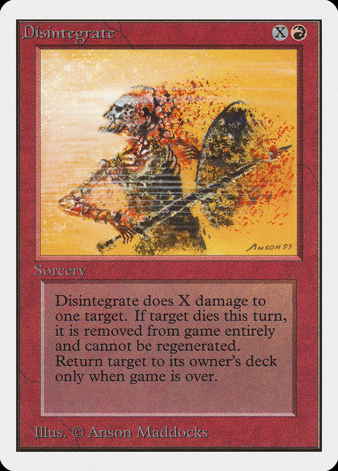 Disintegrate [Unlimited Edition] | Card Merchant Takapuna