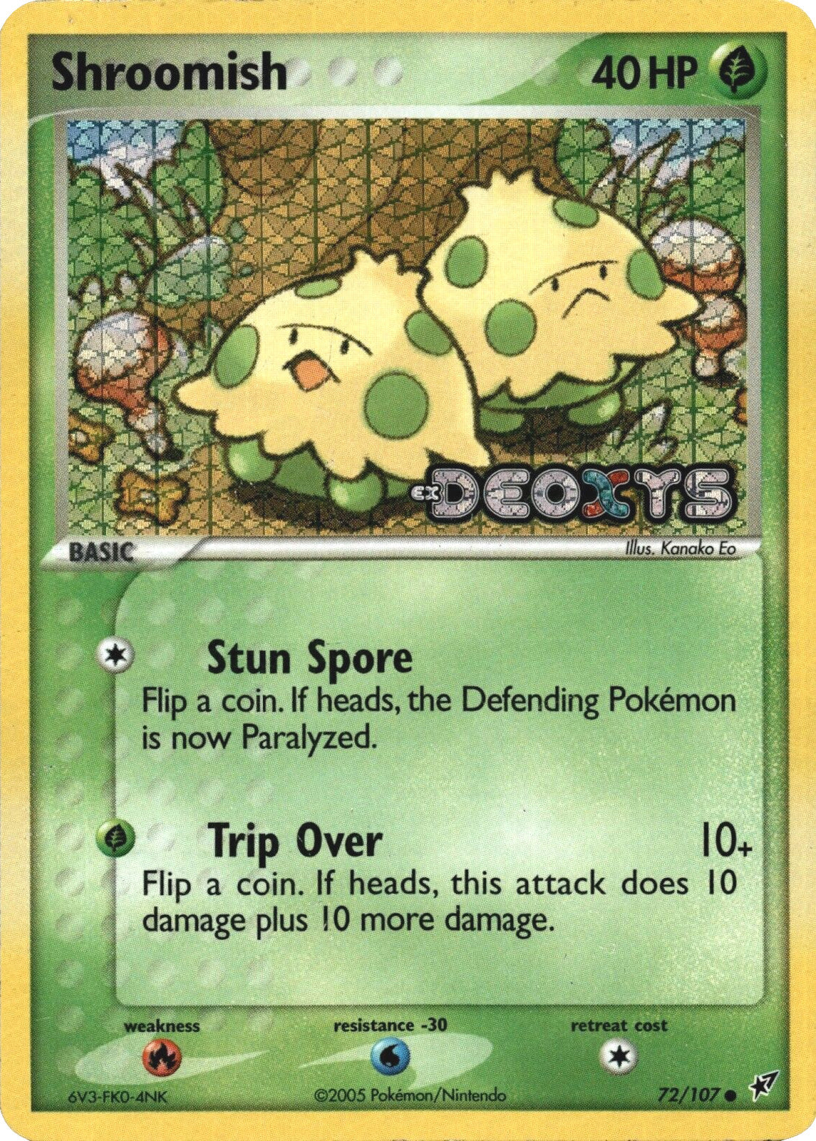 Shroomish (72/107) (Stamped) [EX: Deoxys] | Card Merchant Takapuna