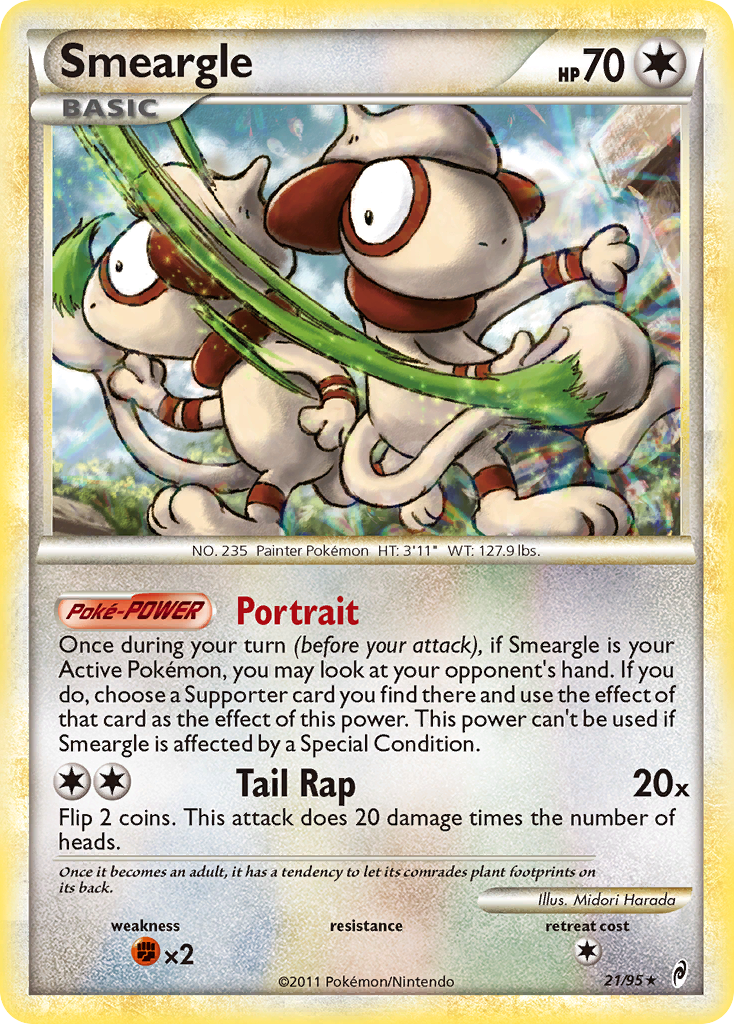 Smeargle (21/95) [HeartGold & SoulSilver: Call of Legends] | Card Merchant Takapuna