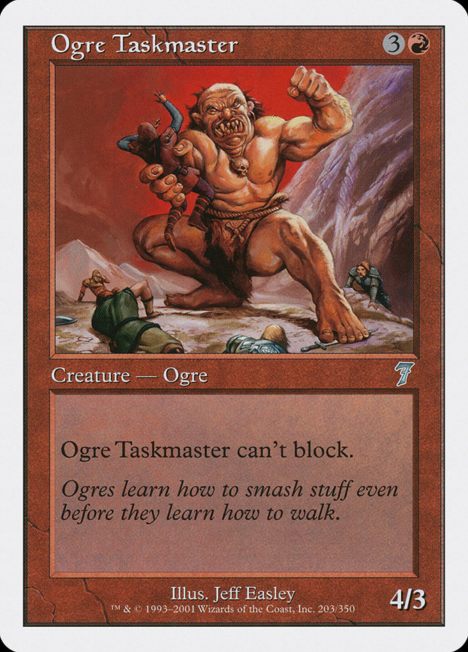 Ogre Taskmaster [Seventh Edition] | Card Merchant Takapuna