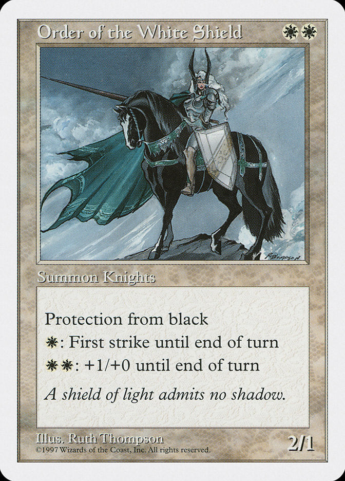 Order of the White Shield [Fifth Edition] | Card Merchant Takapuna