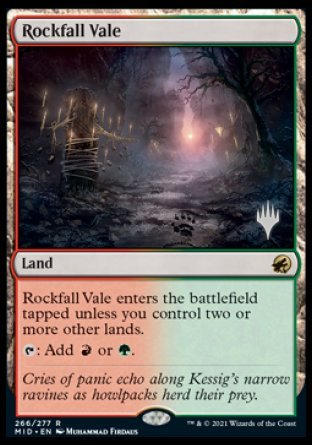 Rockfall Vale (Promo Pack) [Innistrad: Midnight Hunt Promos] | Card Merchant Takapuna