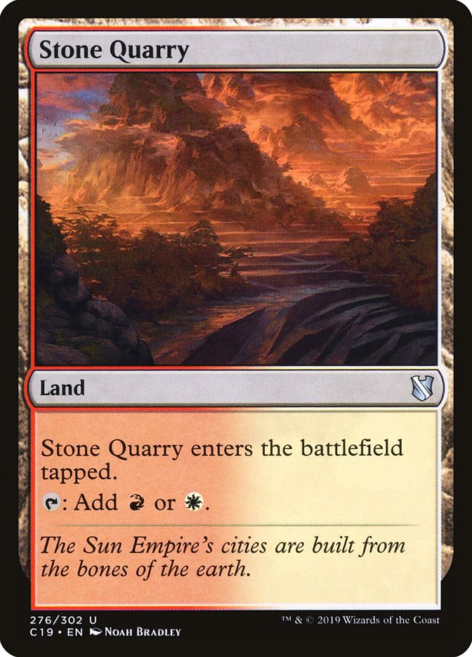 Stone Quarry [Commander 2019] | Card Merchant Takapuna