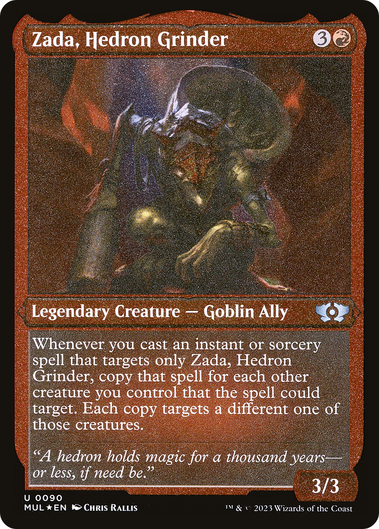 Zada, Hedron Grinder (Foil Etched) [Multiverse Legends] | Card Merchant Takapuna