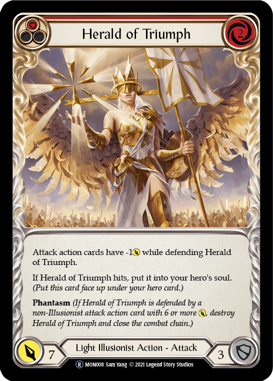 Herald of Triumph (Red) [U-MON008] (Monarch Unlimited)  Unlimited Normal | Card Merchant Takapuna