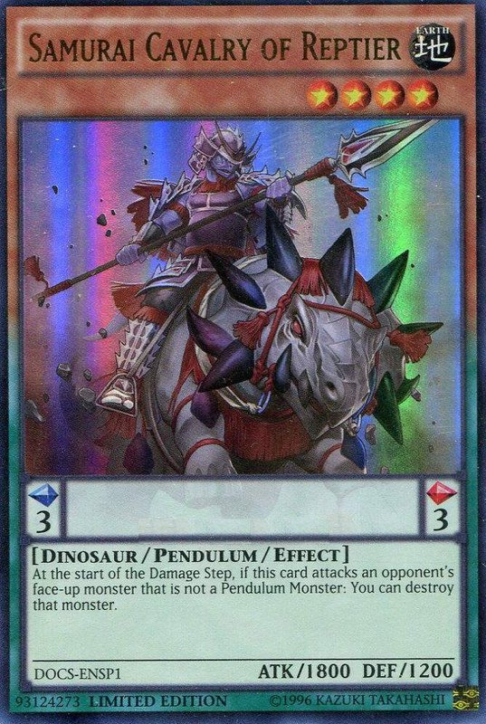 Samurai Cavalry of Reptier (ENSP1) [DOCS-ENSP1] Ultra Rare | Card Merchant Takapuna