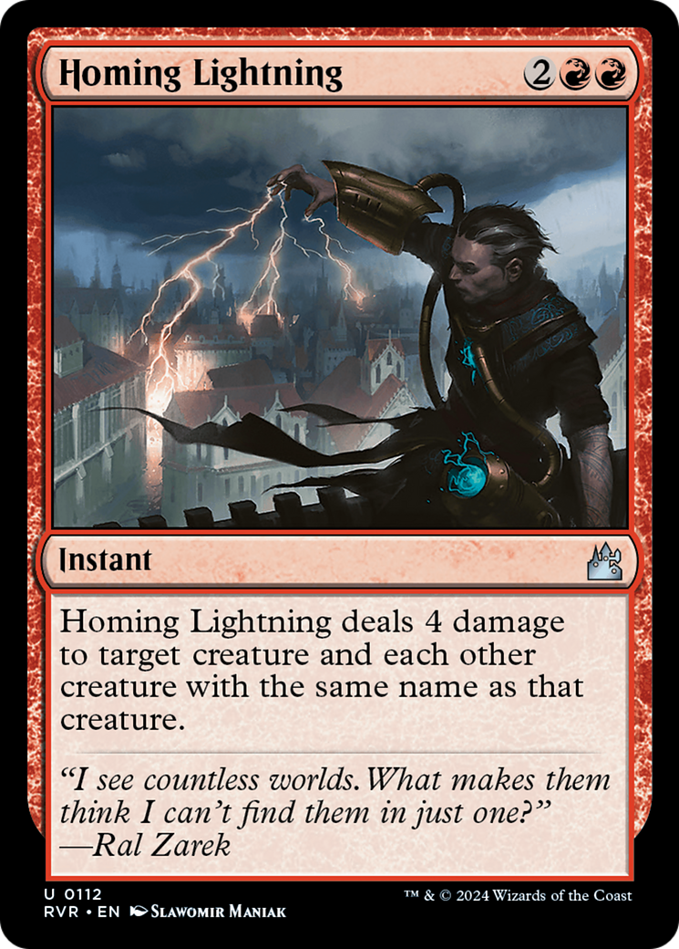 Homing Lightning [Ravnica Remastered] | Card Merchant Takapuna