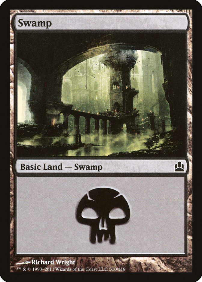 Swamp (310) [Commander 2011] | Card Merchant Takapuna