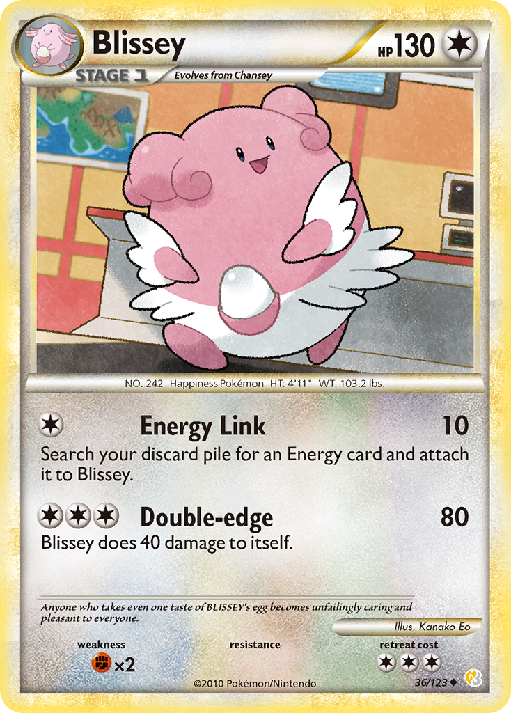 Blissey (36/123) [HeartGold & SoulSilver: Base Set] | Card Merchant Takapuna