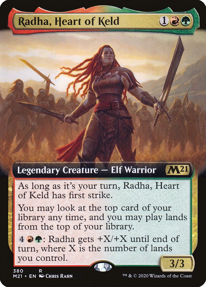 Radha, Heart of Keld (Extended Art) [Core Set 2021] | Card Merchant Takapuna