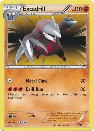 Excadrill (17/30) [Black & White: Trainer Kit - Excadrill] | Card Merchant Takapuna