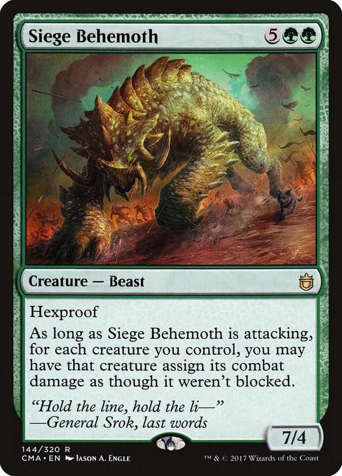 Siege Behemoth [Commander Anthology] | Card Merchant Takapuna