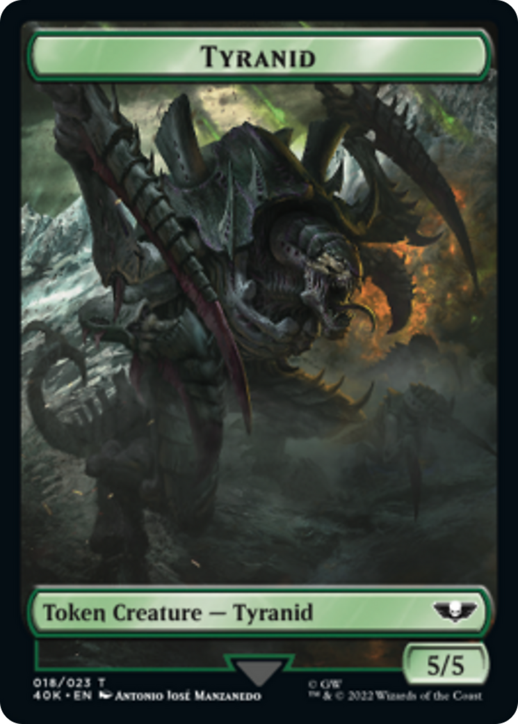 Tyranid (17) // Tyranid (18) Double-Sided Token [Warhammer 40,000 Tokens] | Card Merchant Takapuna