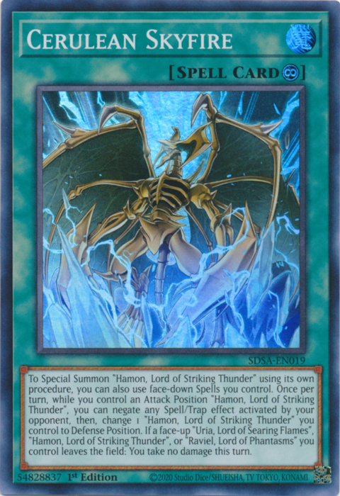 Cerulean Skyfire [SDSA-EN019] Super Rare | Card Merchant Takapuna