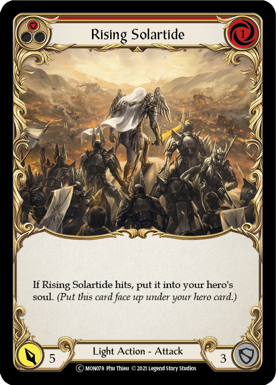 Rising Solartide (Red) [U-MON078] (Monarch Unlimited)  Unlimited Normal | Card Merchant Takapuna