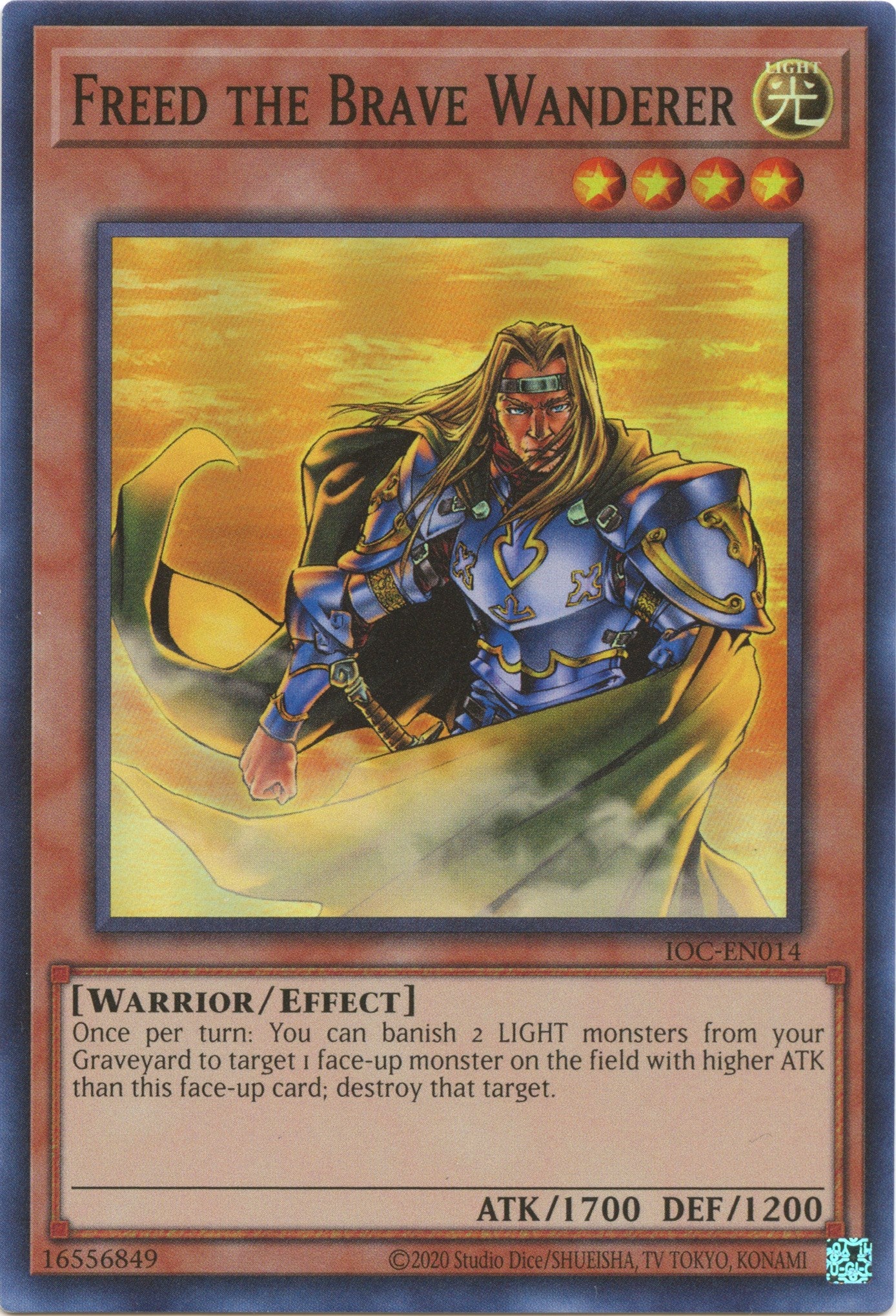 Freed the Brave Wanderer (25th Anniversary) [IOC-EN014] Super Rare | Card Merchant Takapuna