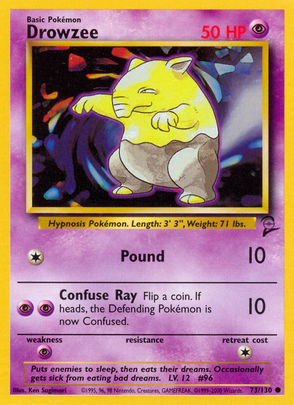 Drowzee (73/130) [Base Set 2] | Card Merchant Takapuna