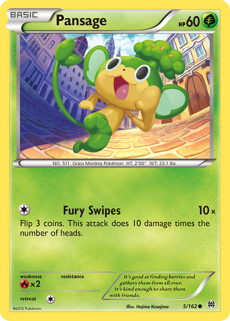 Pansage (5/162) [XY: BREAKthrough] | Card Merchant Takapuna