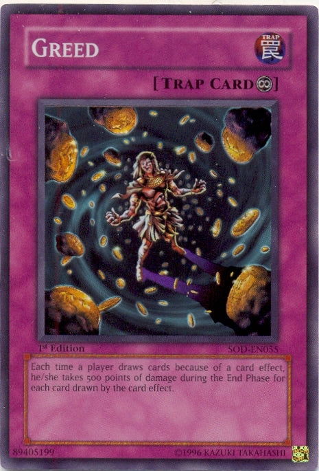 Greed [SOD-EN055] Super Rare | Card Merchant Takapuna