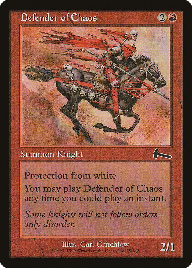 Defender of Chaos [Urza's Legacy] | Card Merchant Takapuna