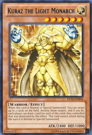 Kuraz the Light Monarch (Blue) [DL16-EN004] Rare | Card Merchant Takapuna