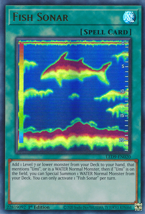 Fish Sonar [LED9-EN020] Ultra Rare | Card Merchant Takapuna