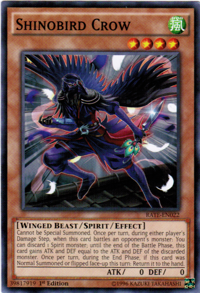 Shinobird Crow [RATE-EN022] Common | Card Merchant Takapuna