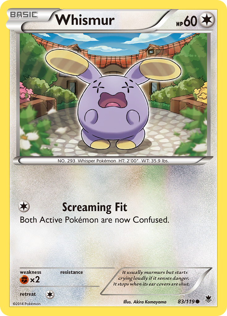 Whismur (83/119) [XY: Phantom Forces] | Card Merchant Takapuna