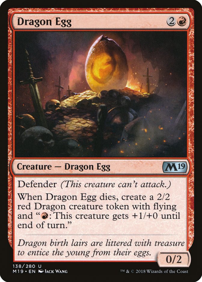 Dragon Egg [Core Set 2019] | Card Merchant Takapuna