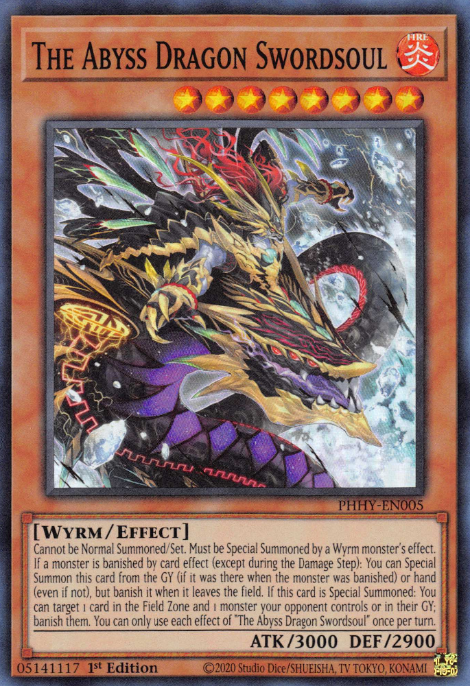 The Abyss Dragon Swordsoul [PHHY-EN005] Super Rare | Card Merchant Takapuna