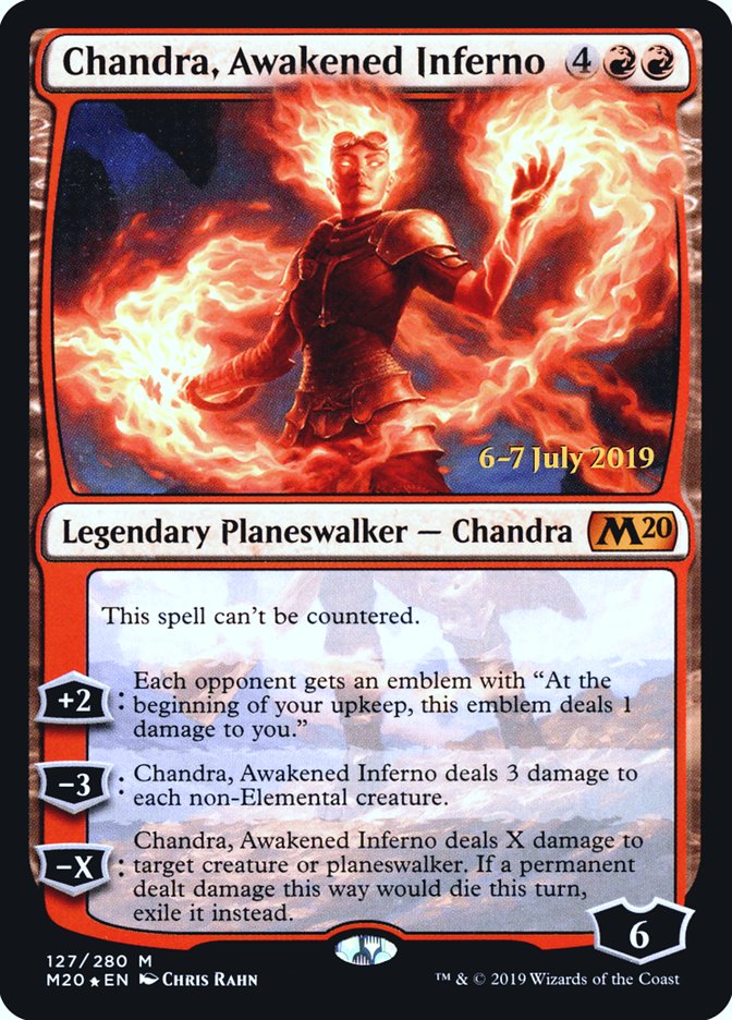 Chandra, Awakened Inferno [Core Set 2020 Prerelease Promos] | Card Merchant Takapuna