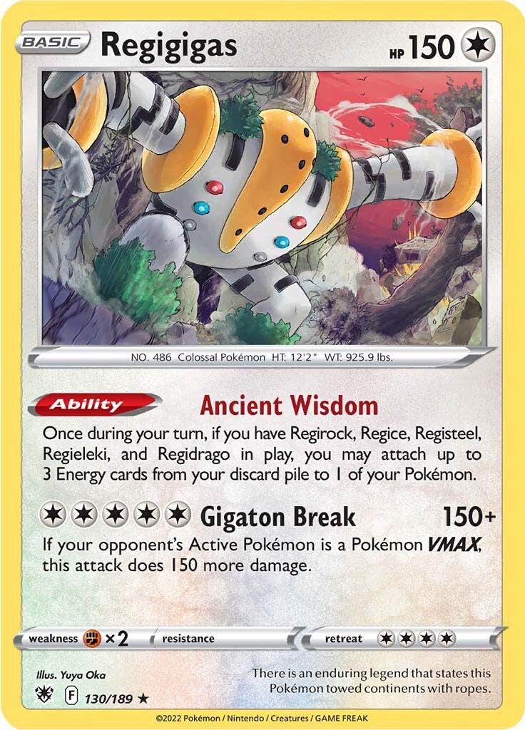 Regigigas (130/189) [Sword & Shield: Astral Radiance] | Card Merchant Takapuna