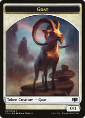 Goblin // Goat Double-Sided Token [Commander 2014 Tokens] | Card Merchant Takapuna