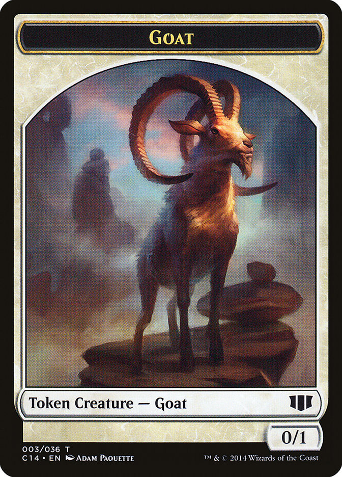 Wurm (033/036) // Goat Double-Sided Token [Commander 2014 Tokens] | Card Merchant Takapuna